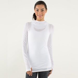 Lululemon Karmady Long Sleeve/Tonka Stripe Burnout White/ Size 6